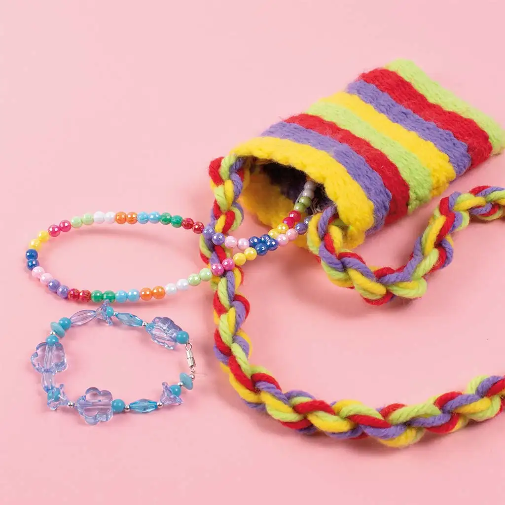 PlayBox: Komplett szövőkészlet fonalakkal és négyzet alakú szövőkerettel kép 2