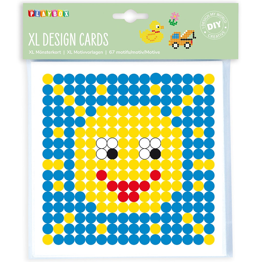 PlayBox: XL vasalható gyöngy mintakártya 67db-os szett