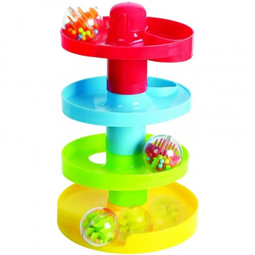 Playgo: Bébi golyópálya torony három golyóval kép 2