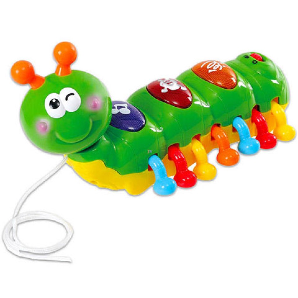 Playgo: Húzható zenélő bébi hernyó kép 2