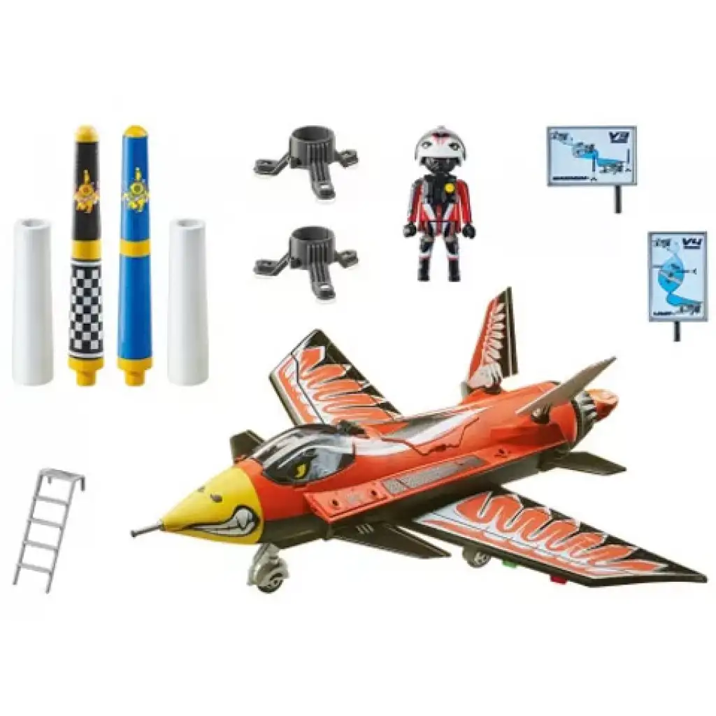 Playmobil: Air Stuntshow - "Sas" sugárhajtású gép (70832) kép 6
