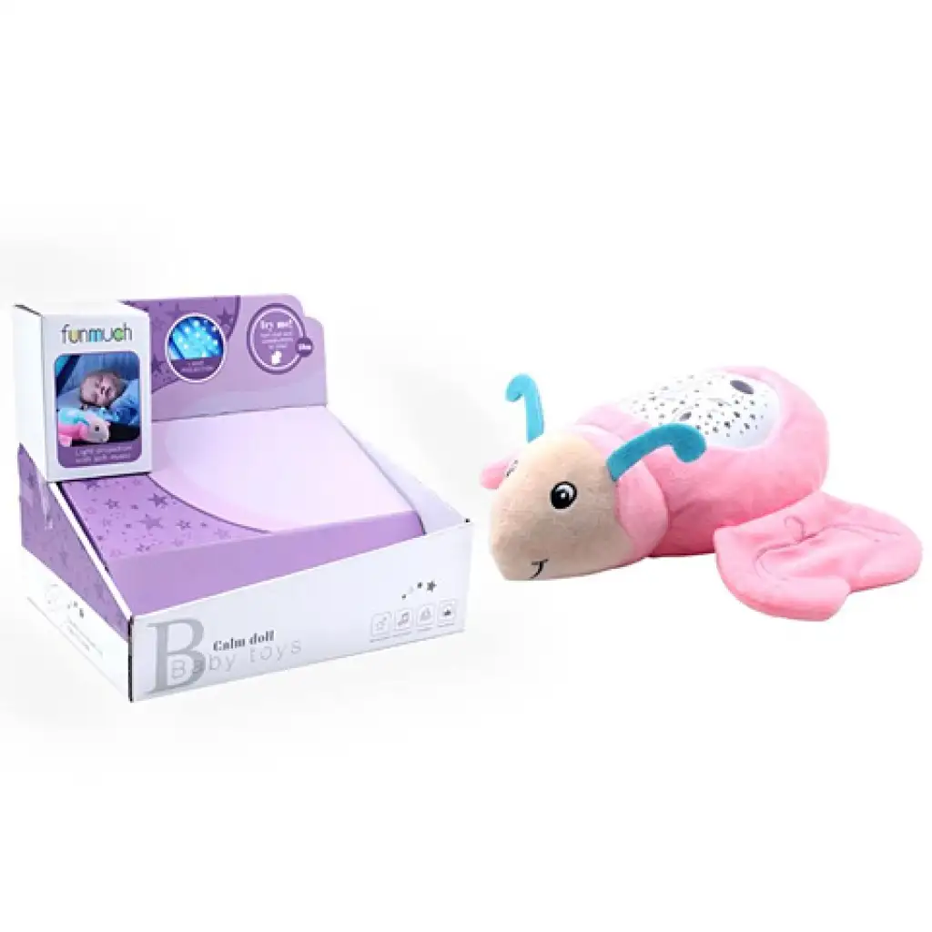 Plüss pillangó éjszakai fénnyel 26cm