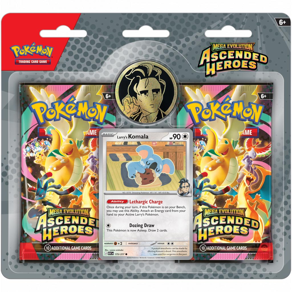 Pokémon TCG: Mega Evolution - Ascended Heroes kártyacsomag kétféle változatban 1db kép 1
