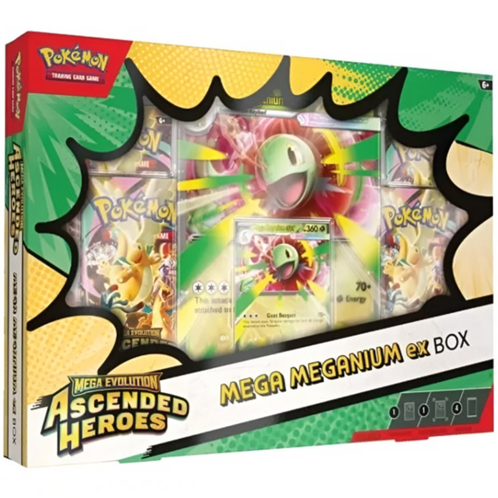 Pokémon TCG: Mega Evolution - Ascended Heroes - Mega Meganium ex Box kép 1