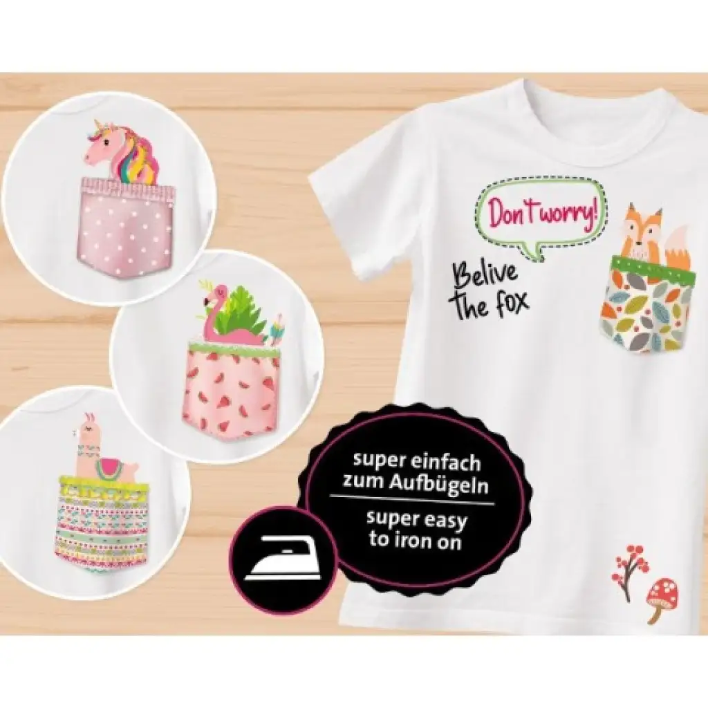 LENA: Turbózd fel a pólód! - Kreatív pólódekoráló szett zsebekkel kép 2