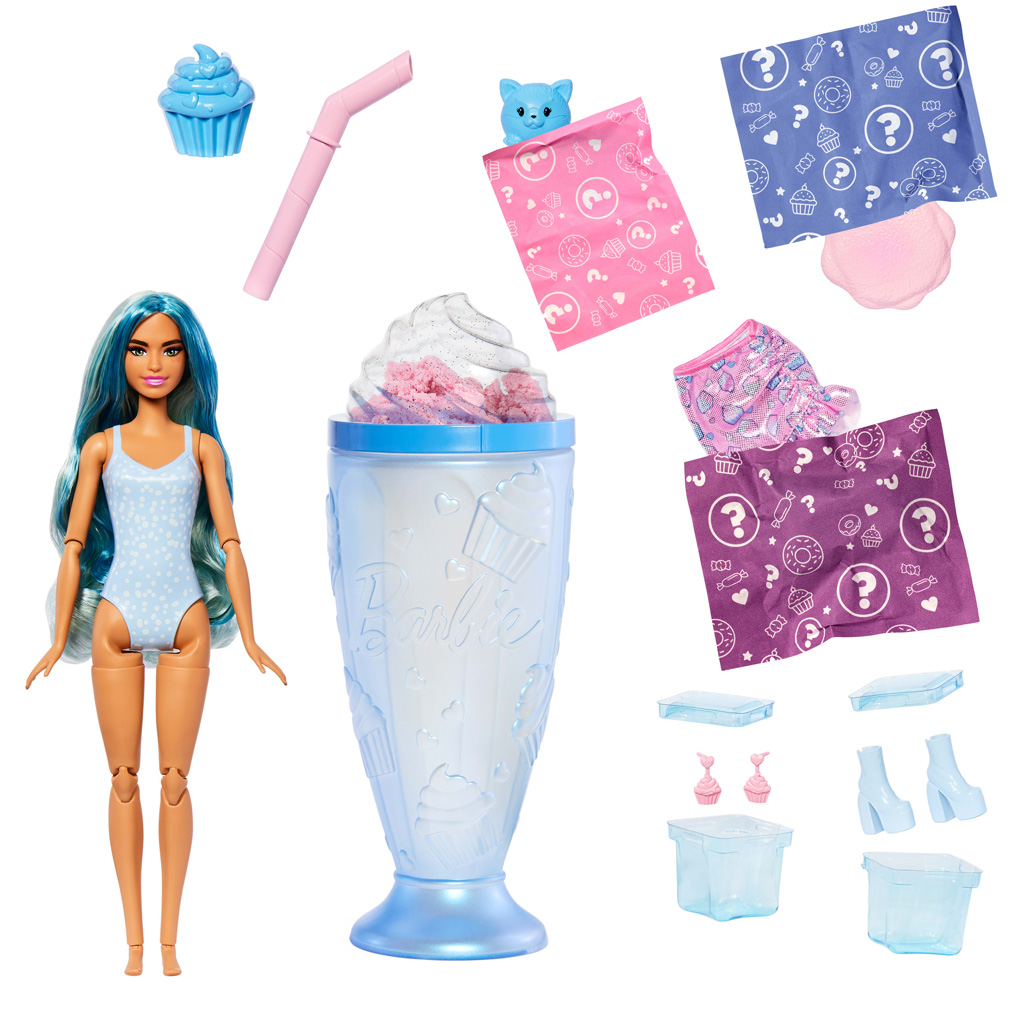Barbie: Slime reveal illatos shaker - Kék - Mattel kép 2