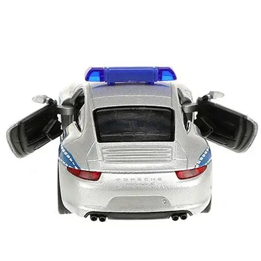 Welly: Porsche 911 rendőrségi fém kisautó modell 11cm kép 3