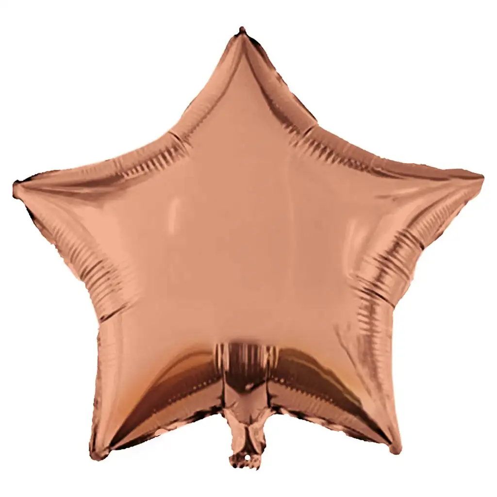 Csillag alakú fólia lufi – rose gold 46cm kép 1