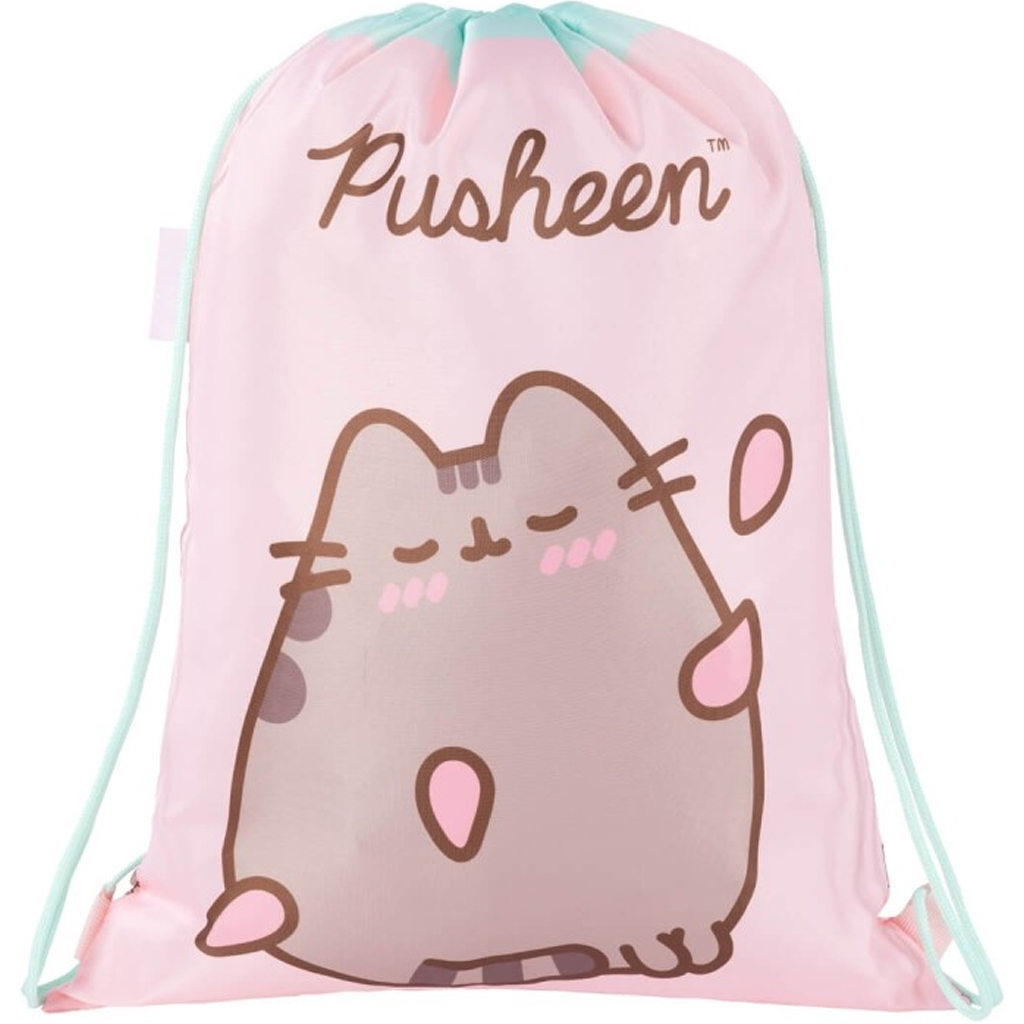 Pusheen rózsaszín tornazsák, sportzsák 34x43cm