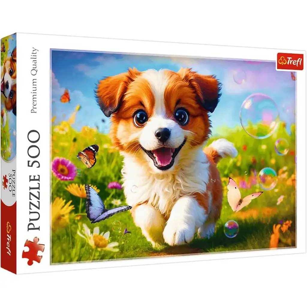 Boldog kölyökkutya 500db-os puzzle - Trefl