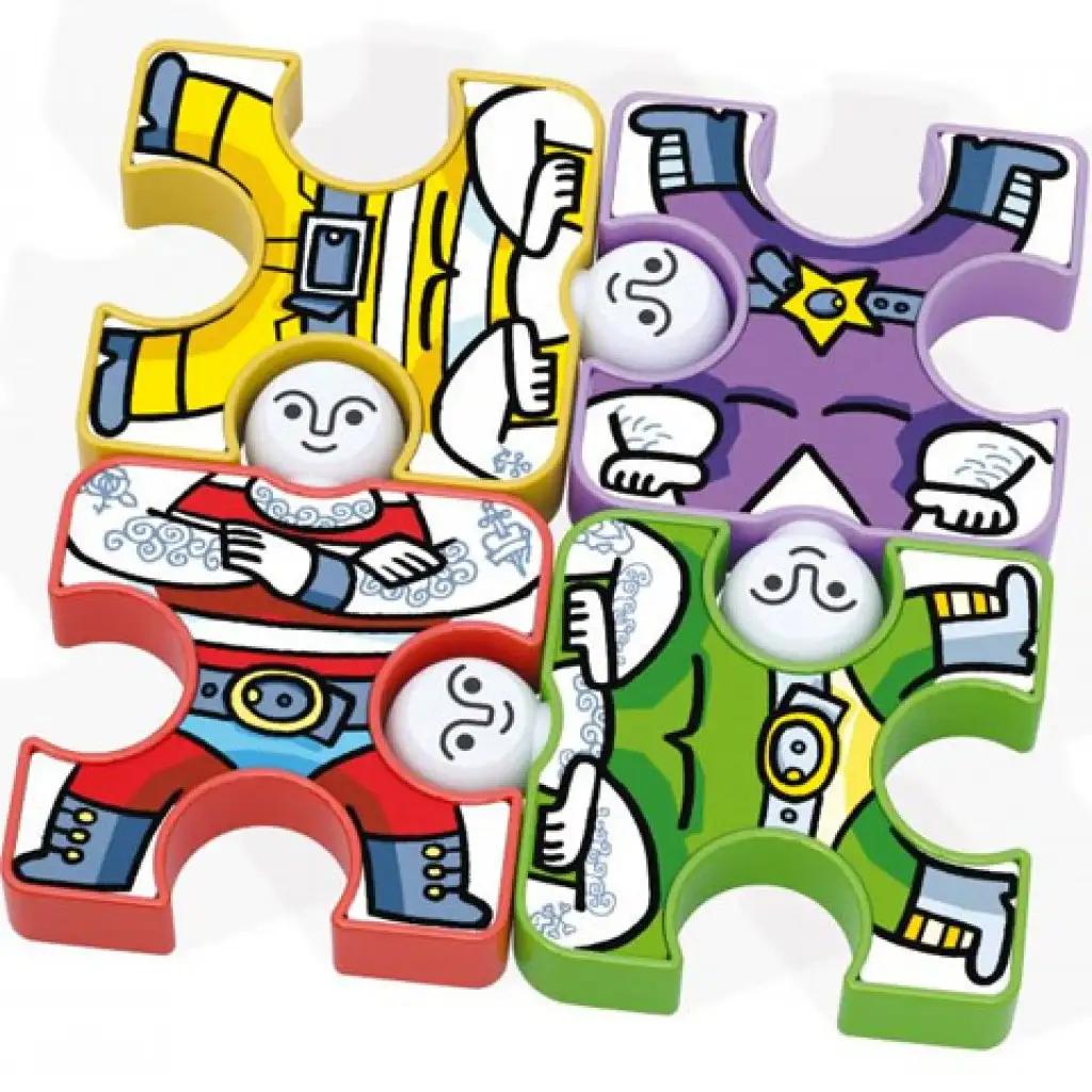 Quercetti: Akrobaták készségfejlesztő építőjáték szett 16db-os kép 5