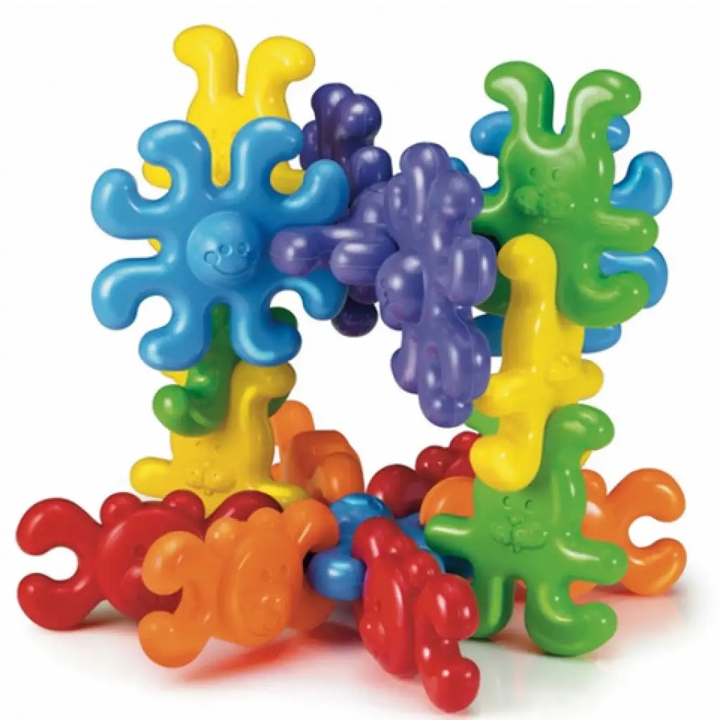 Quercetti: Állatos bébi pattintós játék 18db-os kép 2