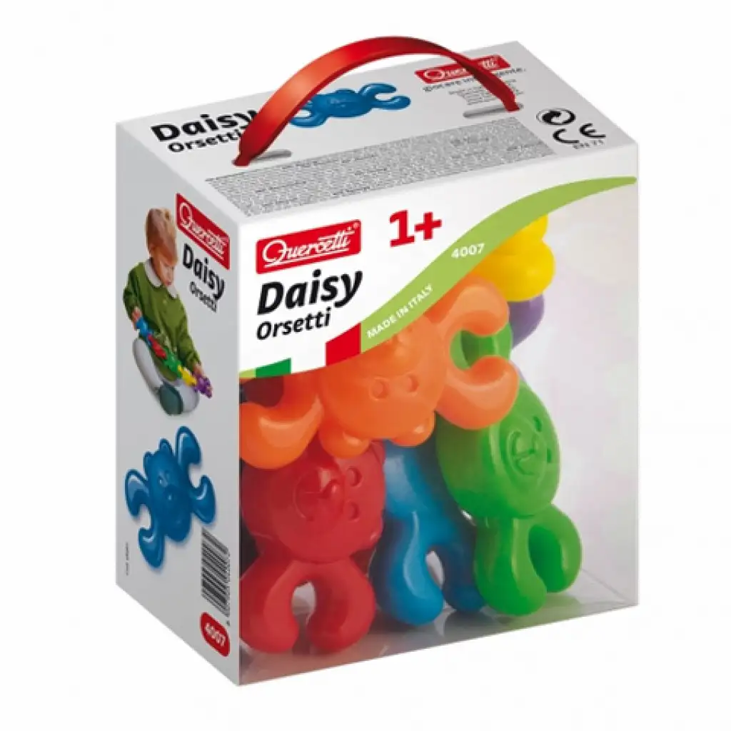 Quercetti: Bébi pattintós játék - mackók 10db-os