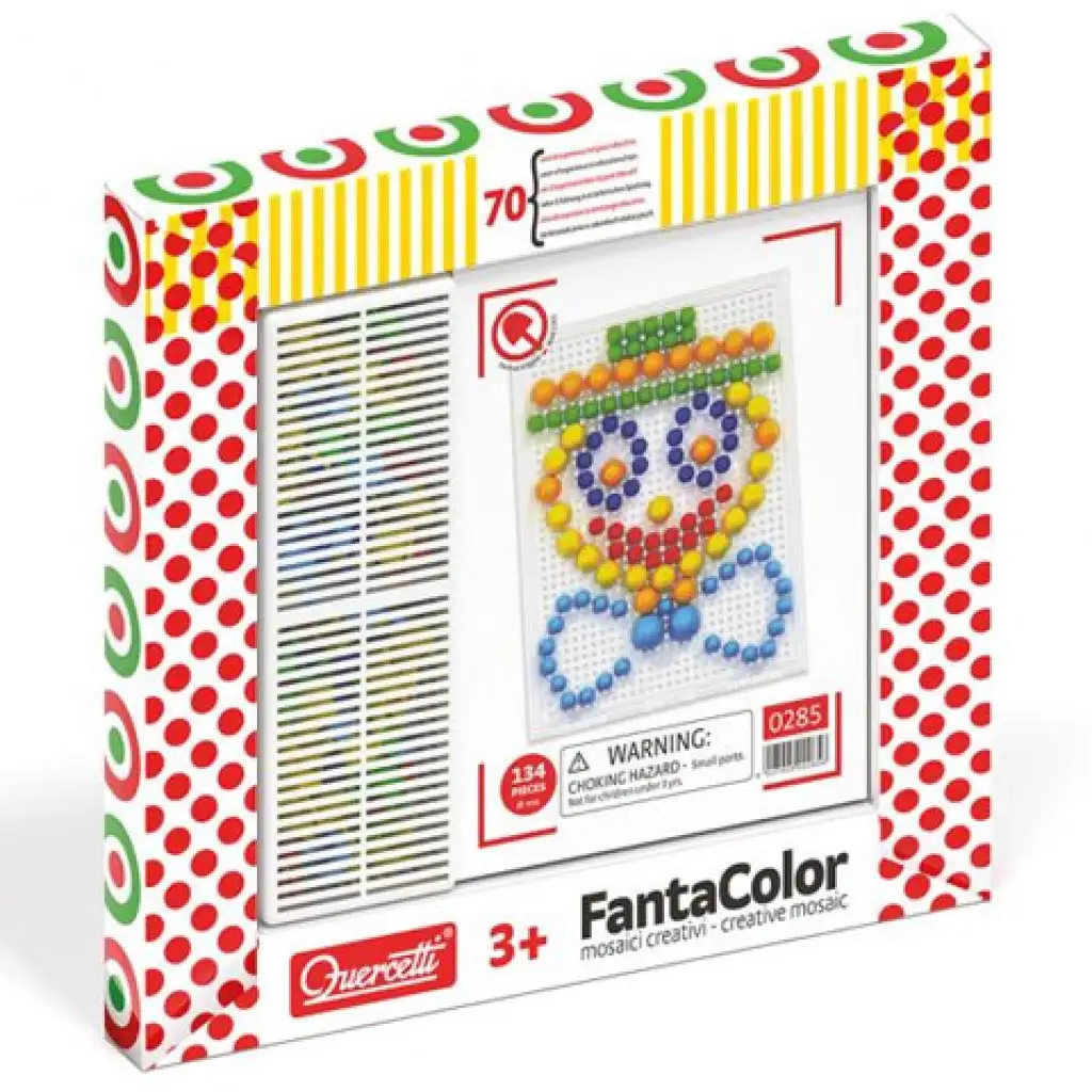 Quercetti: Fantacolor pötyi bohóc 70db-os