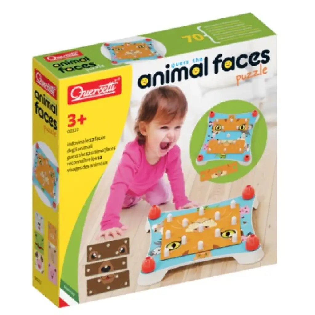 Quercetti: Készíts egy állati arcot puzzle kép 3