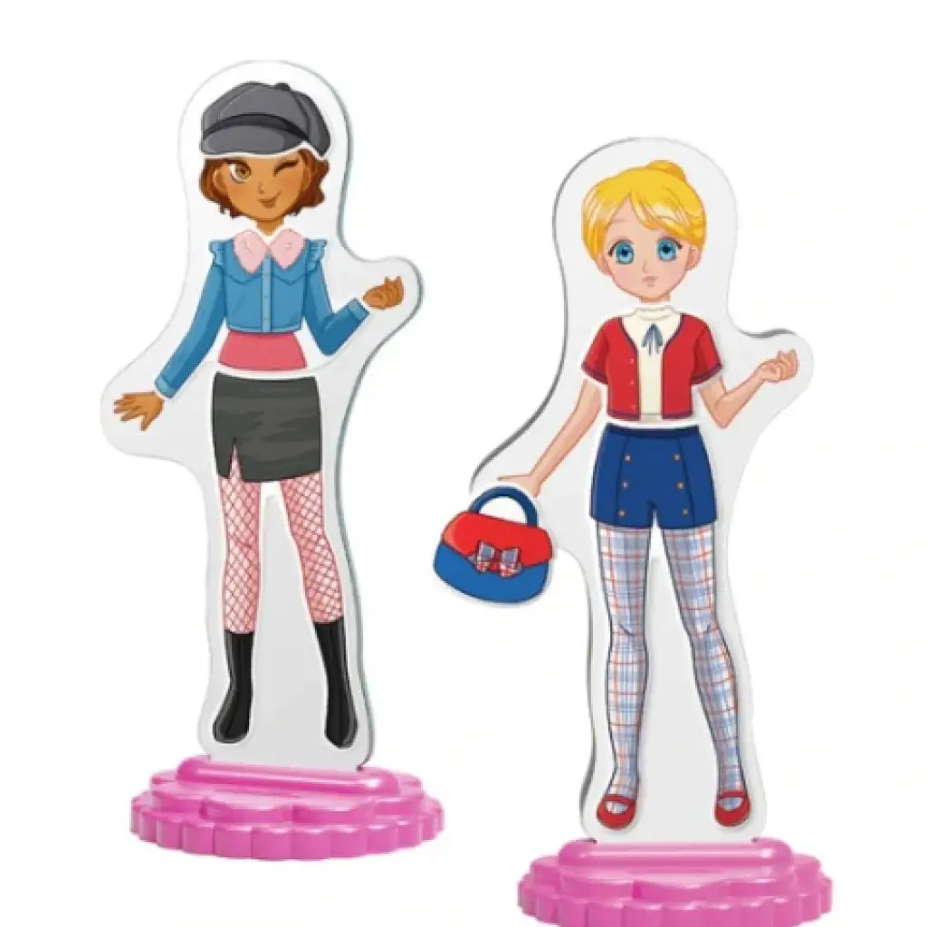 Quercetti: Mágneses babaöltöztető játék - Legjobb barátnők kép 4