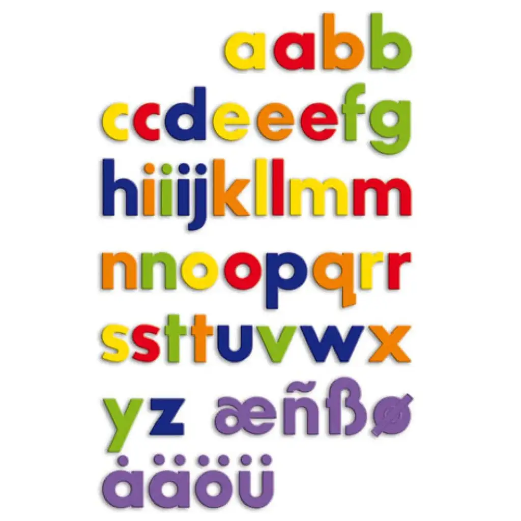 Quercetti: Mágneses kisbetű utántöltő 48 db-os kép 2