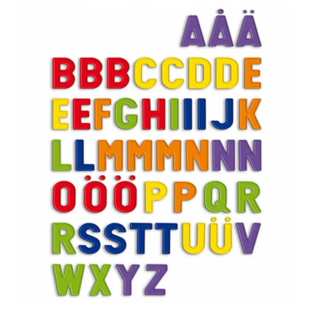 Quercetti: Mágneses nagy betűk 48db-os kép 2