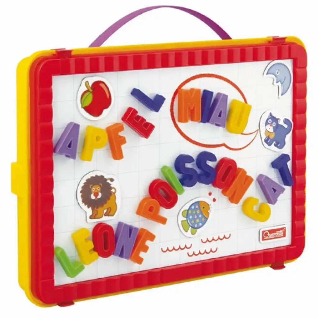 Quercetti: Mágneses tábla betűkkel és formákkal kép 2