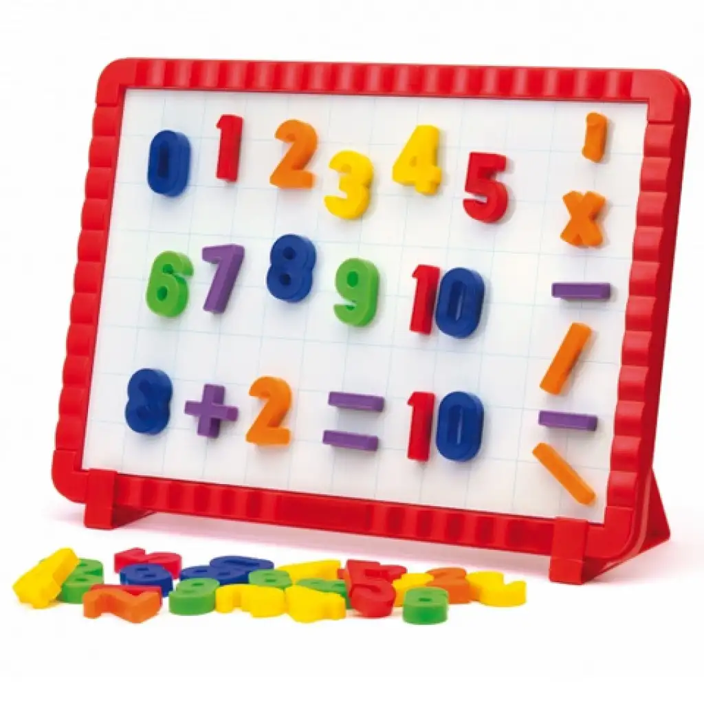 Quercetti: Mágneses tábla színes számokkal- 48db-os kép 2