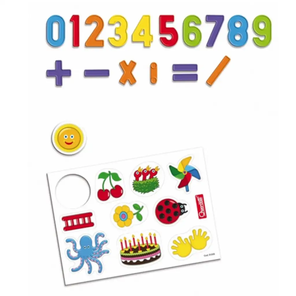 Quercetti: Mágneses rajztábla számokkal és filccel kép 4