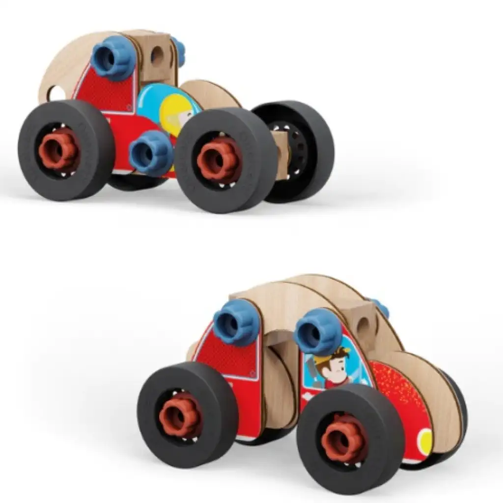 Quercetti: Play Bio összeszerelhető kisautó 32db-os kép 2