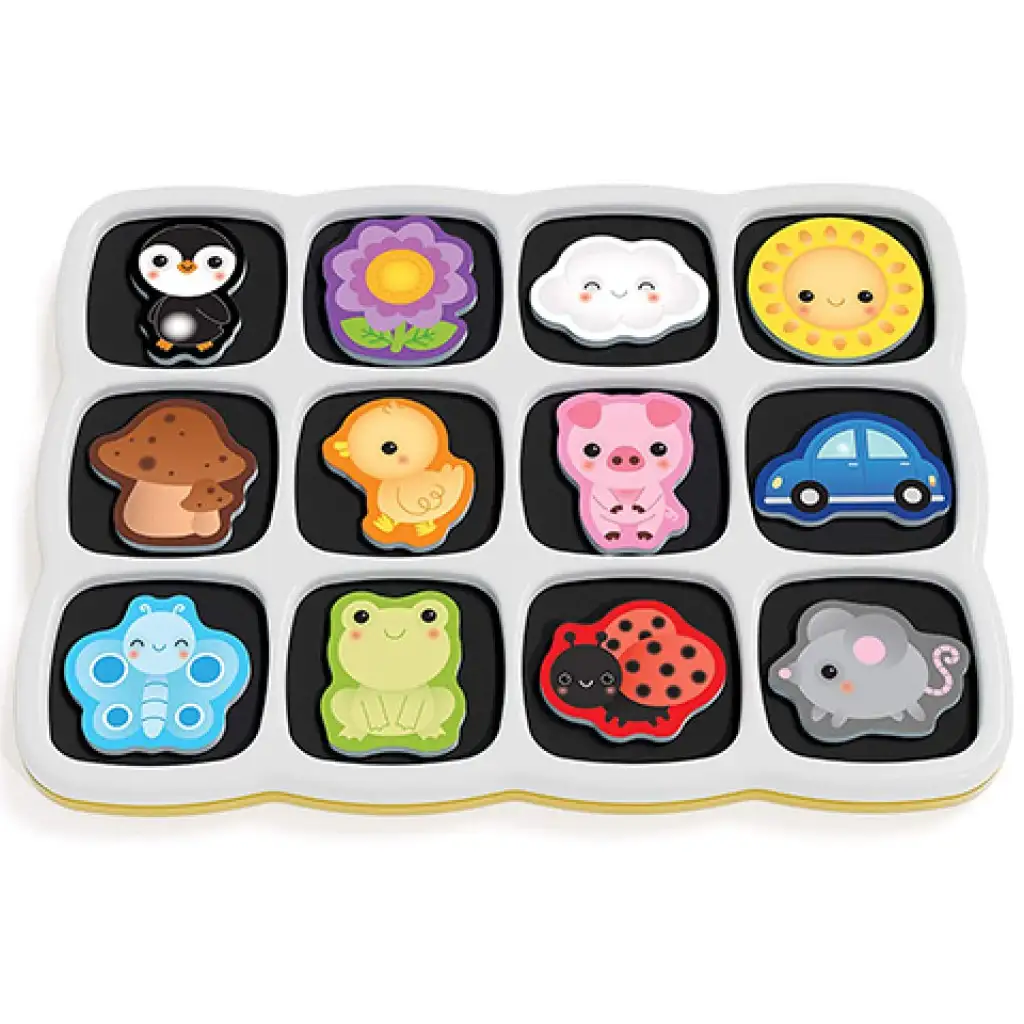 Quercetti: Smart mágneses puzzle Első szavak és színek kép 4