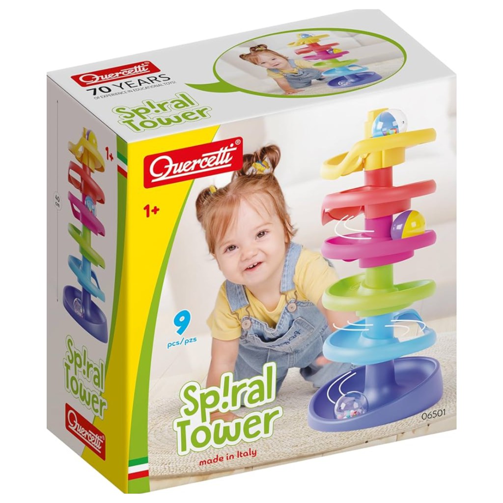 Quercetti: Spiral Tower golyópálya készlet 9db-os