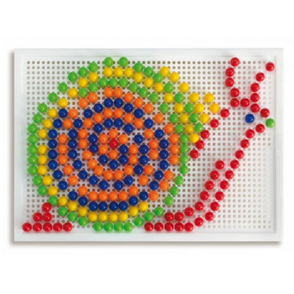 Quercetti: Színes pötyi készlet-elefánt 270db-os kép 4