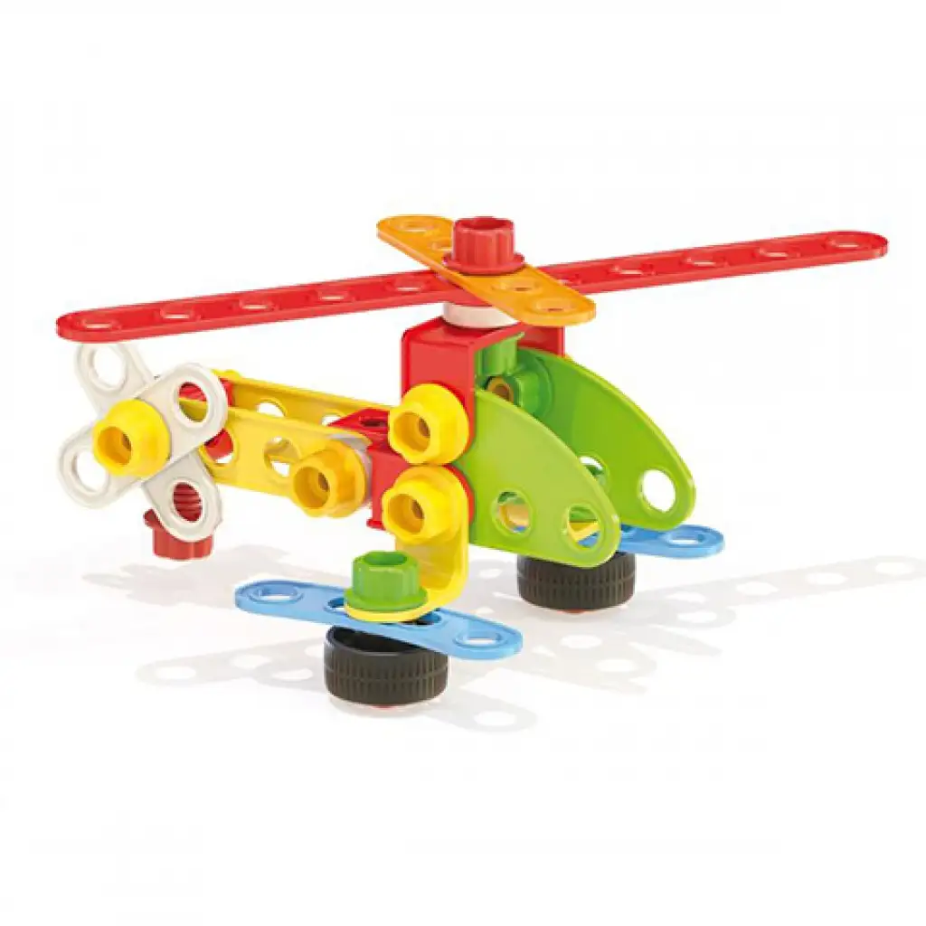 Quercetti: Tecno Jumbo járművek építőjáték szett 76db kép 3