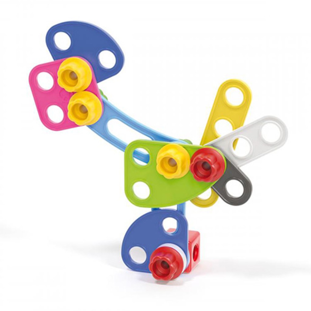 Quercetti: Tecno Jumbo kezdő építőkészlet 52db kép 4