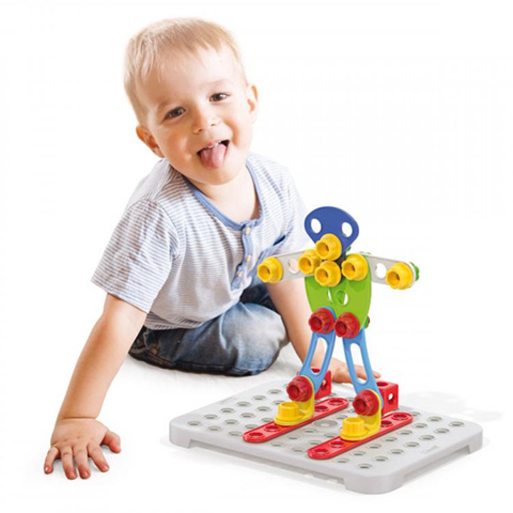 Quercetti: Tecno Jumbo kezdő építőkészlet 52db kép 5