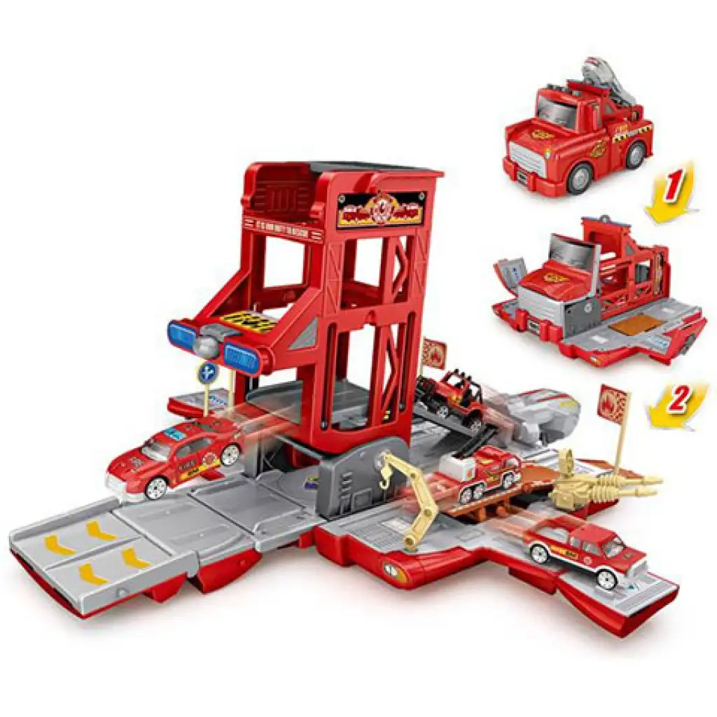 Race Truck átalakuló parkolóház fénnyel és hanggal kép 2