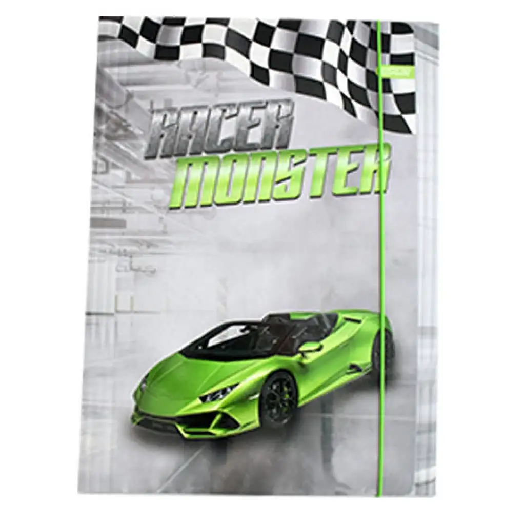 Spirit: Racer Monster gumis mappa A/4-es méretben