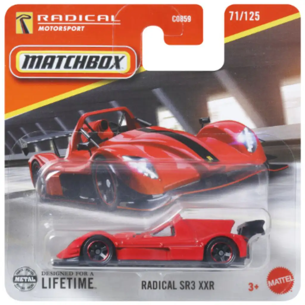 Matchbox: Radical SR3 XXR kisautó 1/64 – Mattel