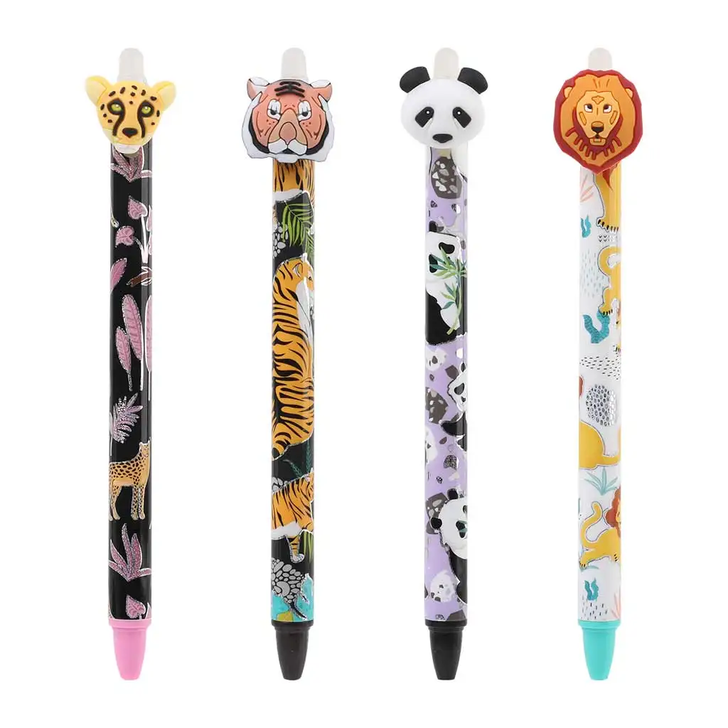 Nebulo: Radírozható nyomógombos zselés toll Vadmacskák többféle 1db