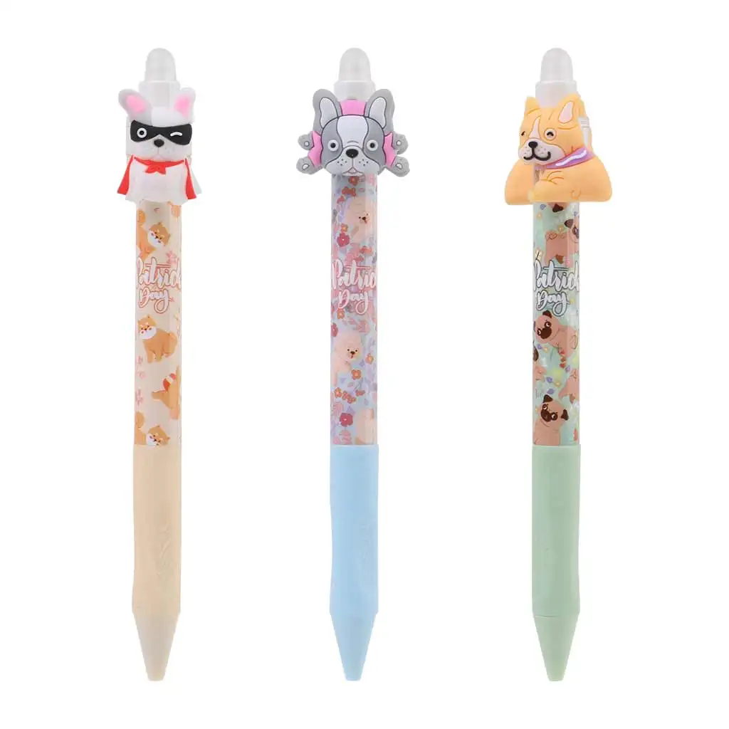 Nebulo: Radírozható nyomógombos zselés toll Kutyák többféle 1db