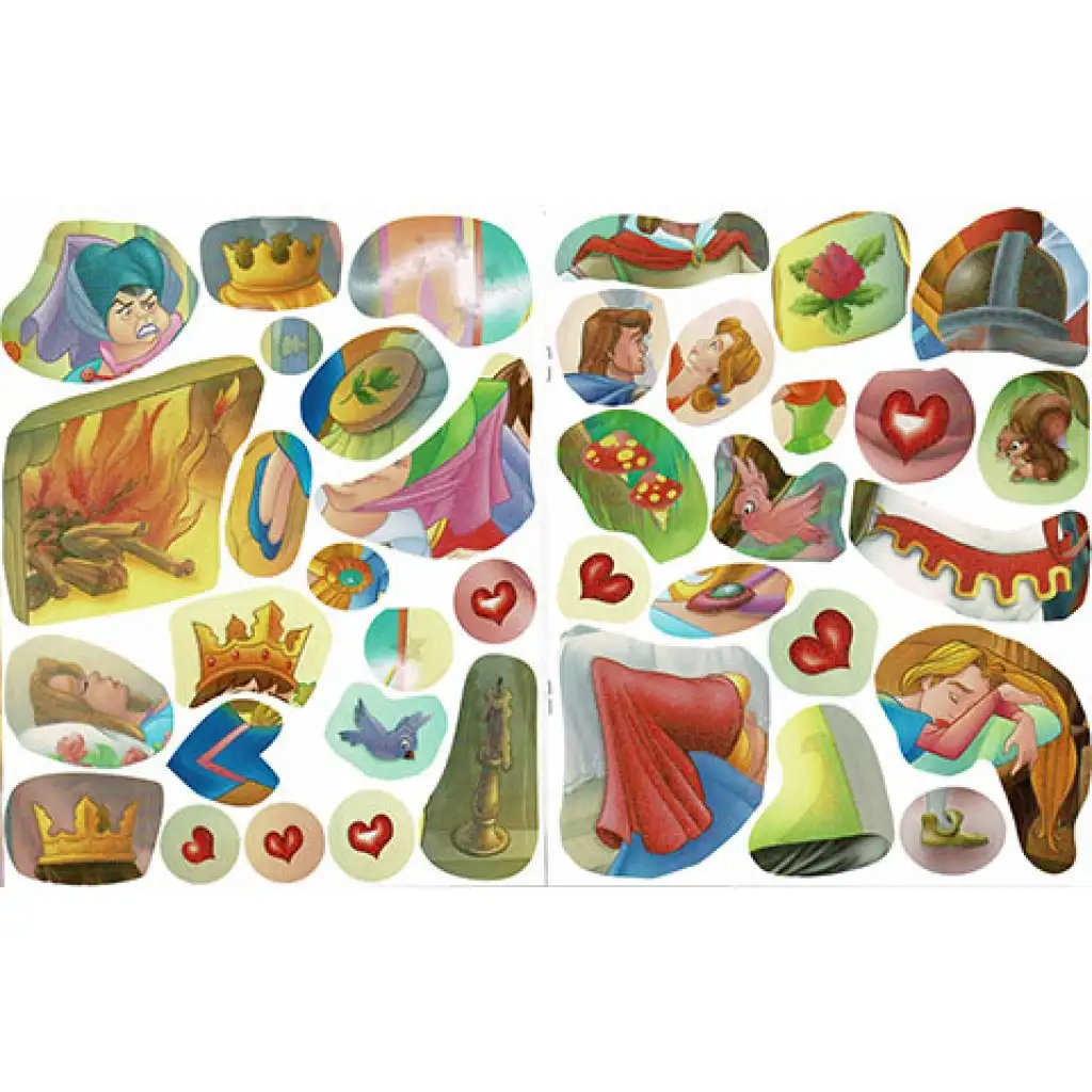 Ragassz hercegnőket! - Csipkerózsika matricásfüzet kép 3