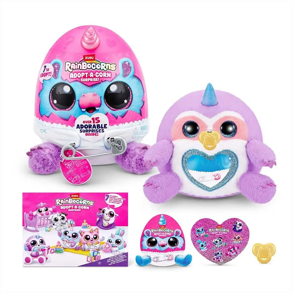 Rainbocorns: Adopt-a-Corn meglepetés plüssfigura többféle változatban 1db kép 8