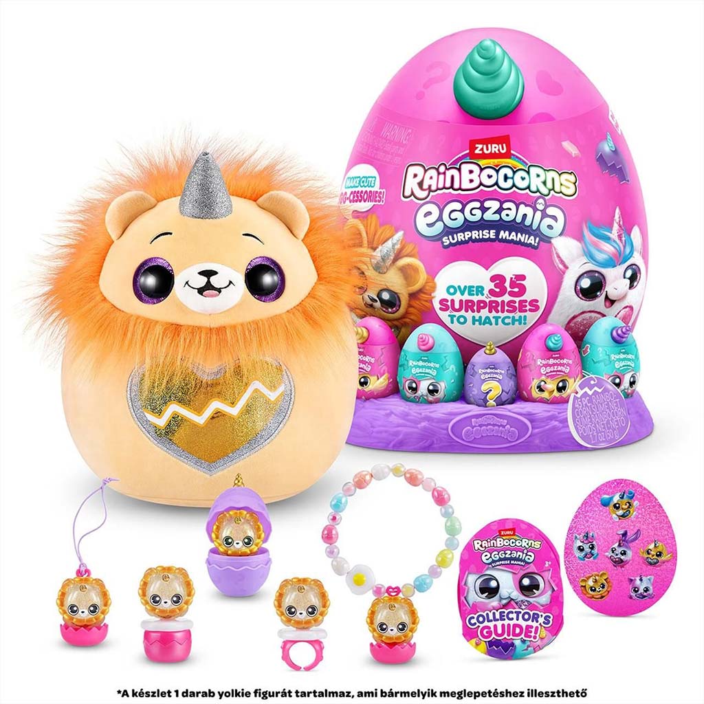 Rainbocorns: Eggzania meglepetés tojás plüssfigurával többféle változatban 1db kép 4