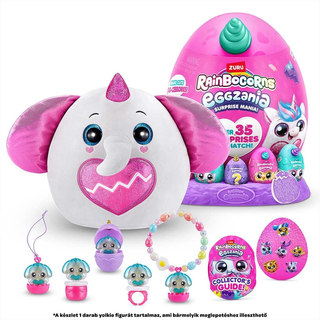 Rainbocorns: Eggzania meglepetés tojás plüssfigurával többféle változatban 1db kép 5