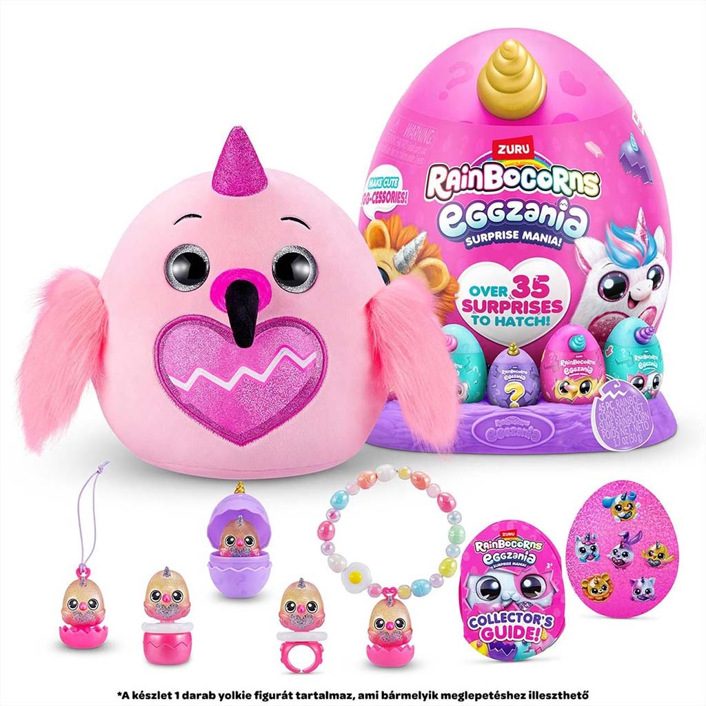 Rainbocorns: Eggzania meglepetés tojás plüssfigurával többféle változatban 1db kép 7