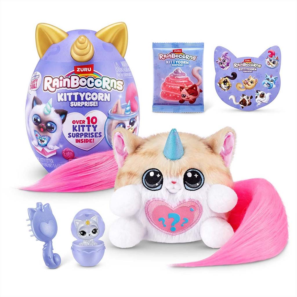 Rainbocorns: Pocket Kittycorn meglepetés cica plüssfigura többféle változatban 1db kép 6
