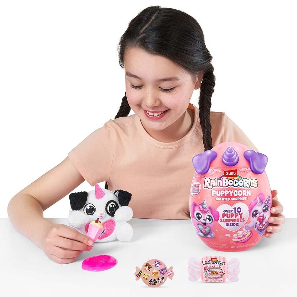 Rainbocorns: Pocket Puppycorn meglepetés illatos kutyus plüssfigura többféle változatban 1db kép 5