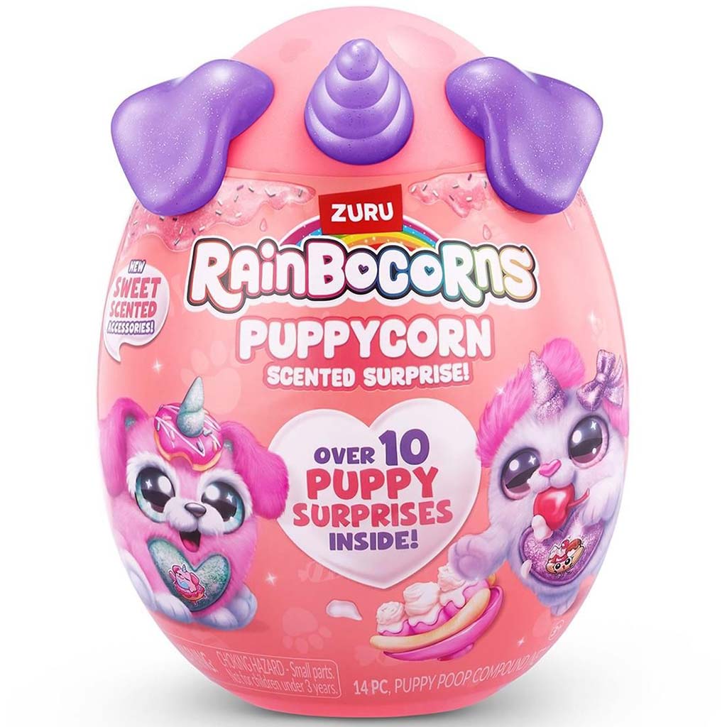 Rainbocorns: Pocket Puppycorn meglepetés illatos kutyus plüssfigura többféle változatban 1db