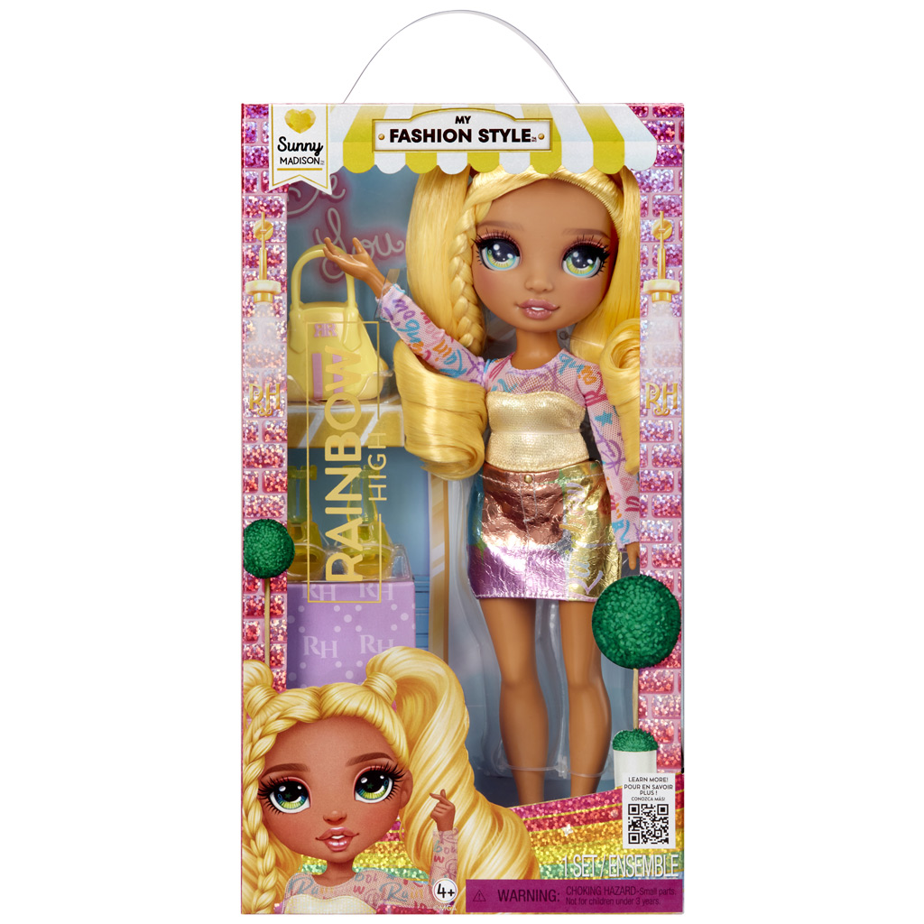 Rainbow High: My Fashion Style Sunny Madison divatbaba kiegészítőkkel