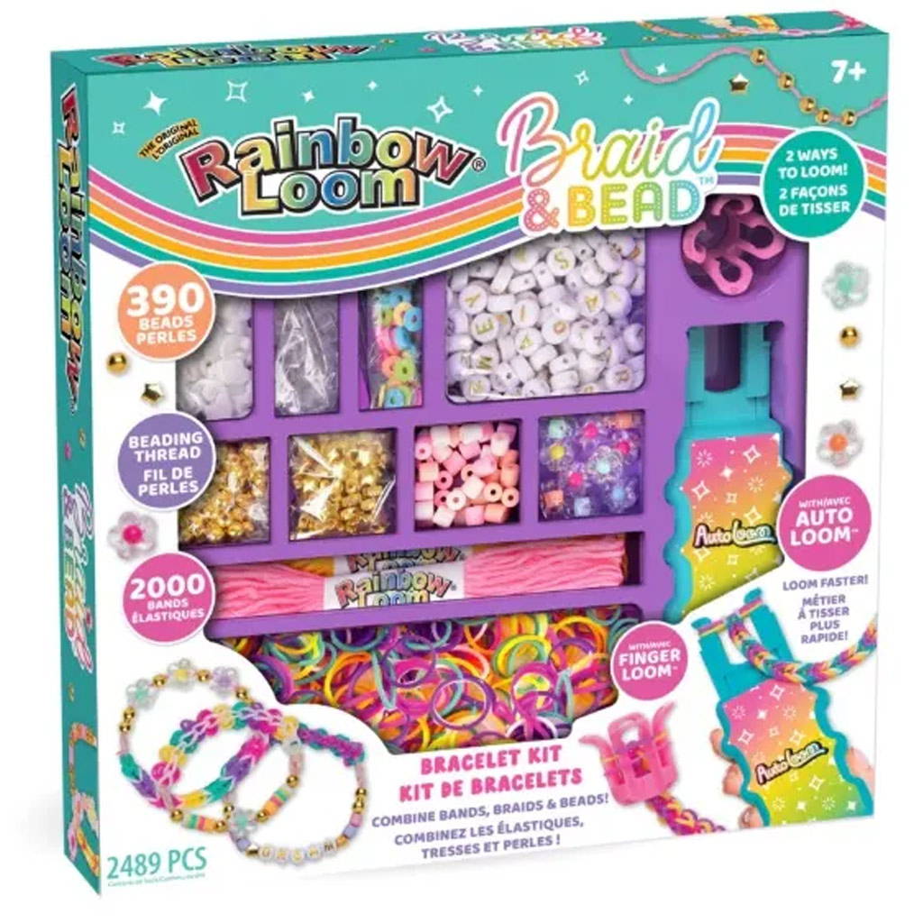 Rainbow Loom: Auto Loom gumikarkötőkészítő szett gyöngyökkel kép 1