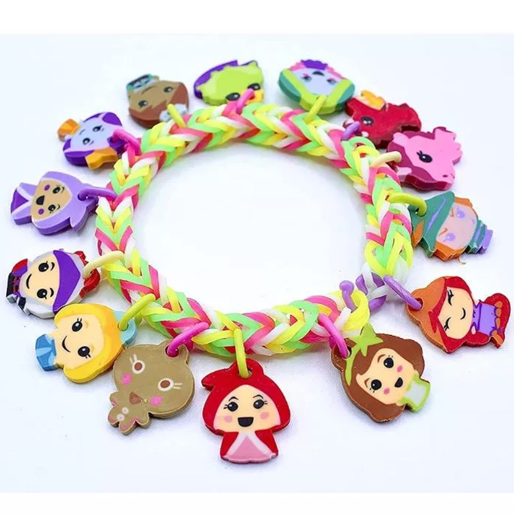 Rainbow Loom: Happy Loomi-Pals - Tündérek gumikarkötő készítő szett kép 3