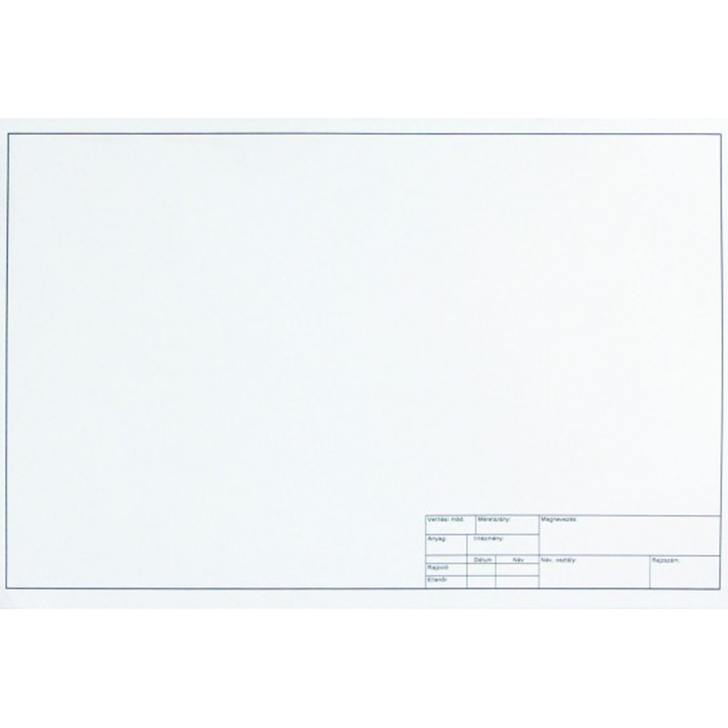 Keretezett műszaki rajzlap A/3 10db-os csomag