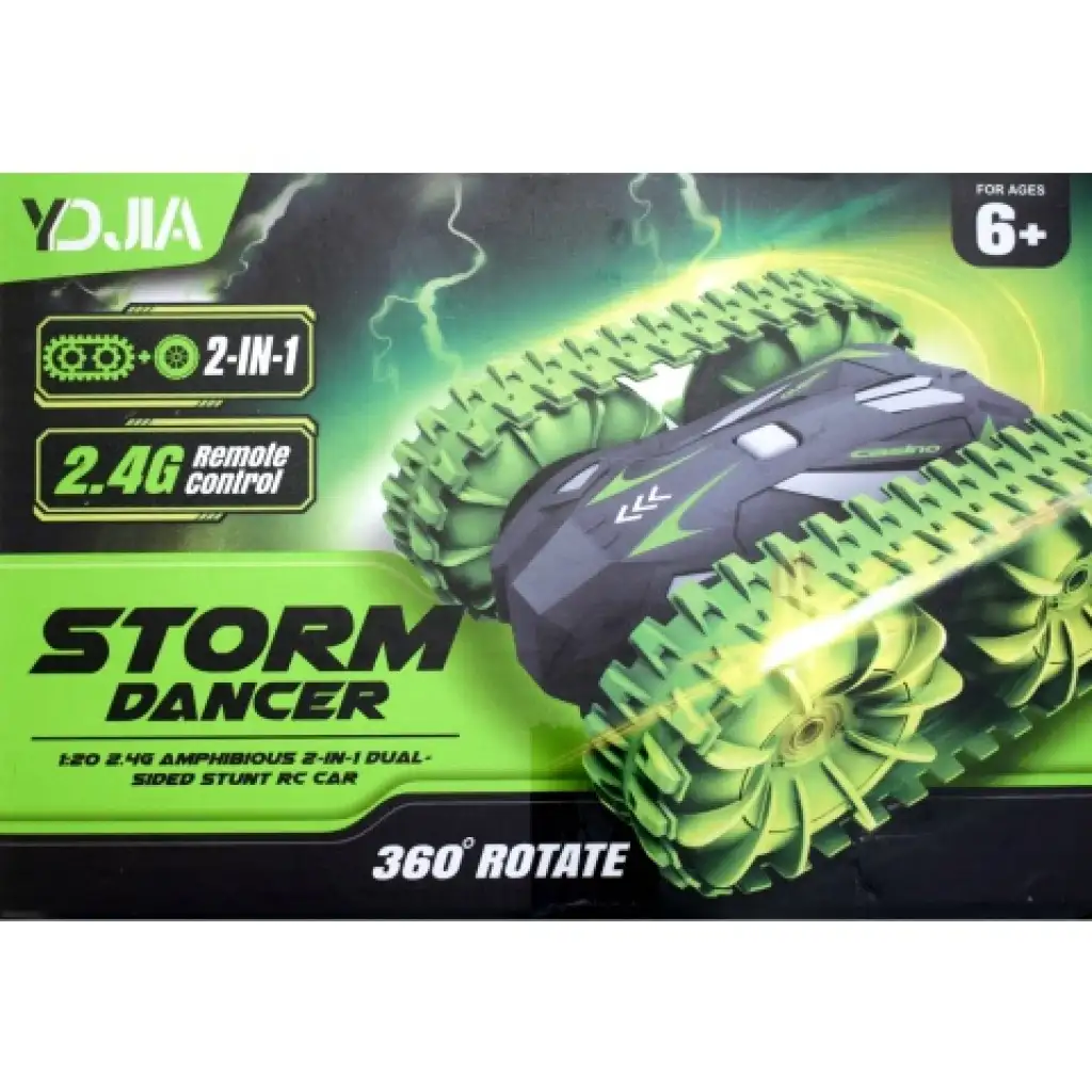 RC Storm Dancer 360: 2 az 1-ben kétéltű távirányítós jármű lánctalpakkal 2.4GHz több változatban kép 2